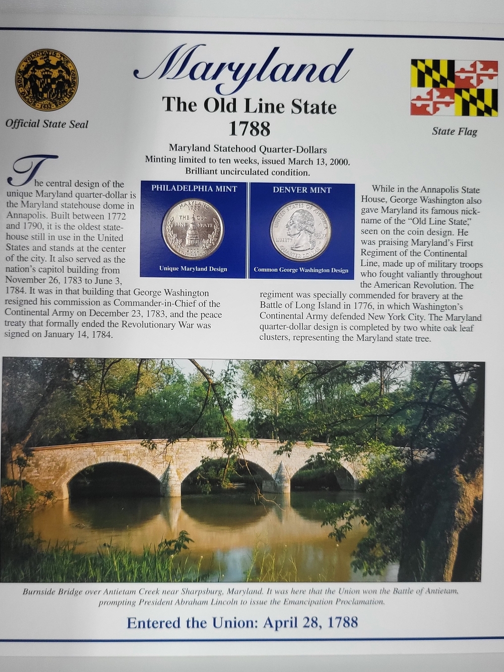 Statehood Quarter Collection - Maryland